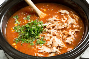 Slow Cooker Chicken Tortilla Soup